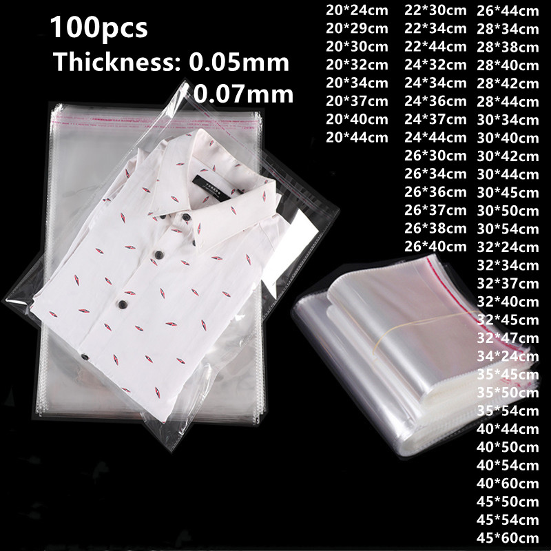 Cellophane Wrap Clear - 100Pcs Clear Plastic Zak Voedsel Gift