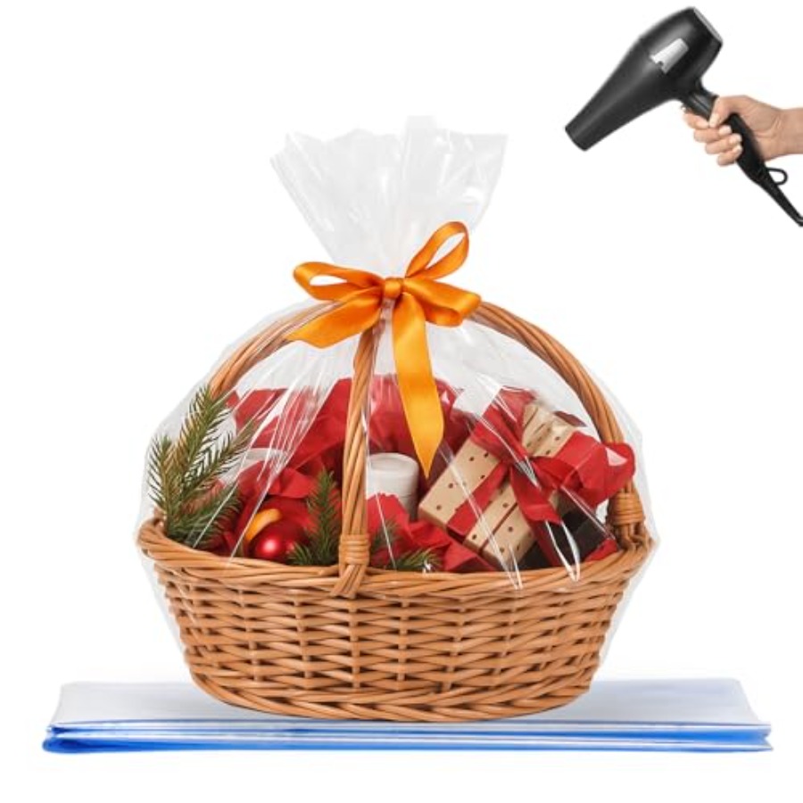 Cellophane Wrap Clear - Krimpfolie zakken voor cadeauboxen 10 STUKS