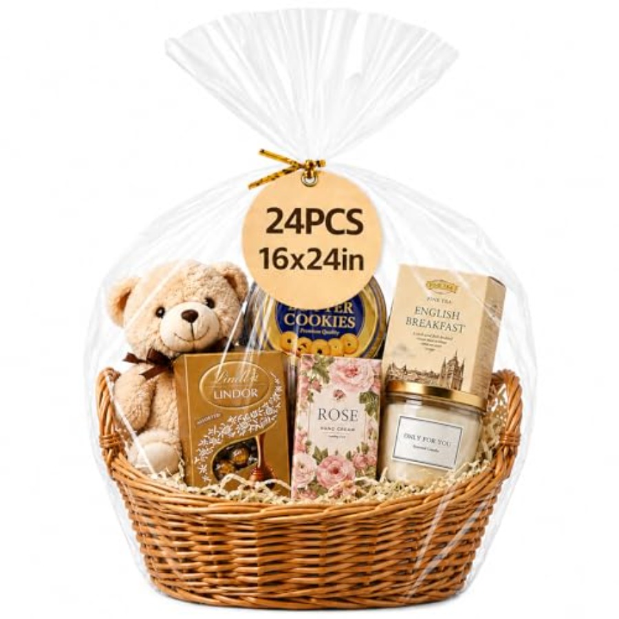 Cellophane Wrap Clear - Cellofaanfolie voor cadeauboxen 16x24 inch 24