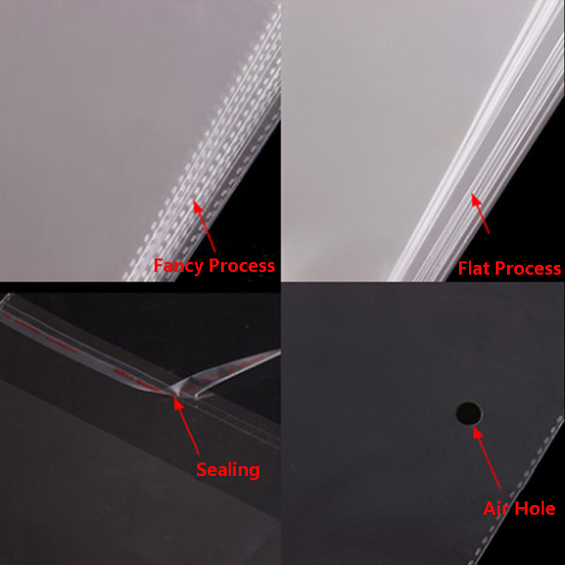 100Pcs Clear Plastic Zak Voeds - Cellophane Wrap Clear recensie en prijs