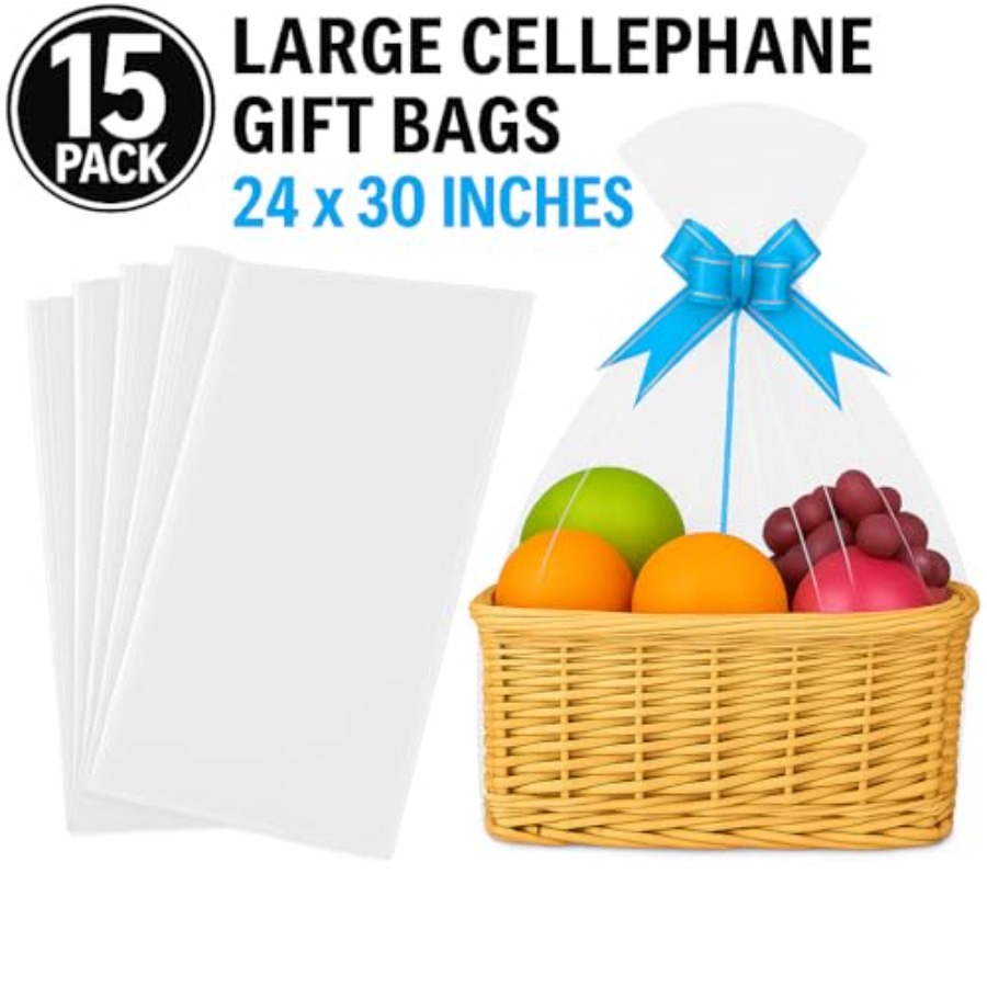 15 stuks grote transparante ce - Cellophane Wrap Clear recensie en prijs