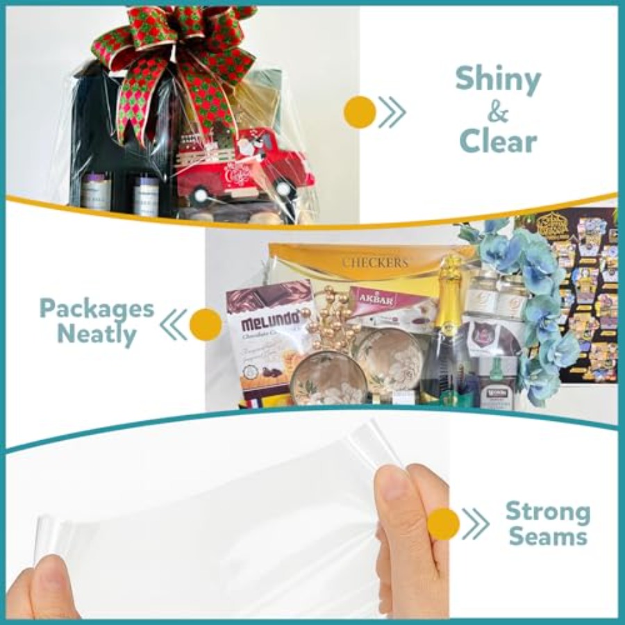 Krimpfolie zakken voor cadeaub - Cellophane Wrap Clear recensie en prijs