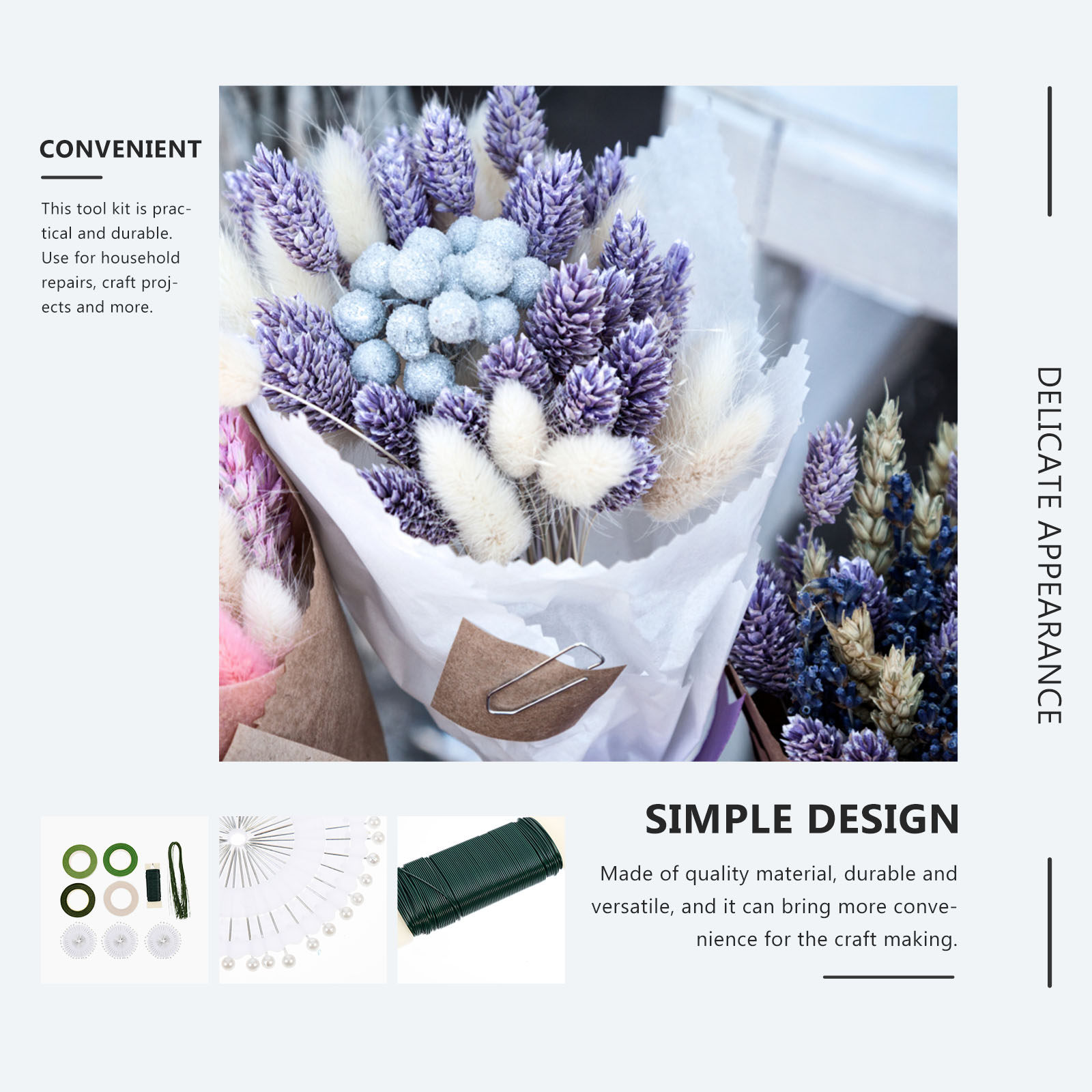 1Set Bloemstukken Set met Flex - Wire Stem Florist recensie en prijs