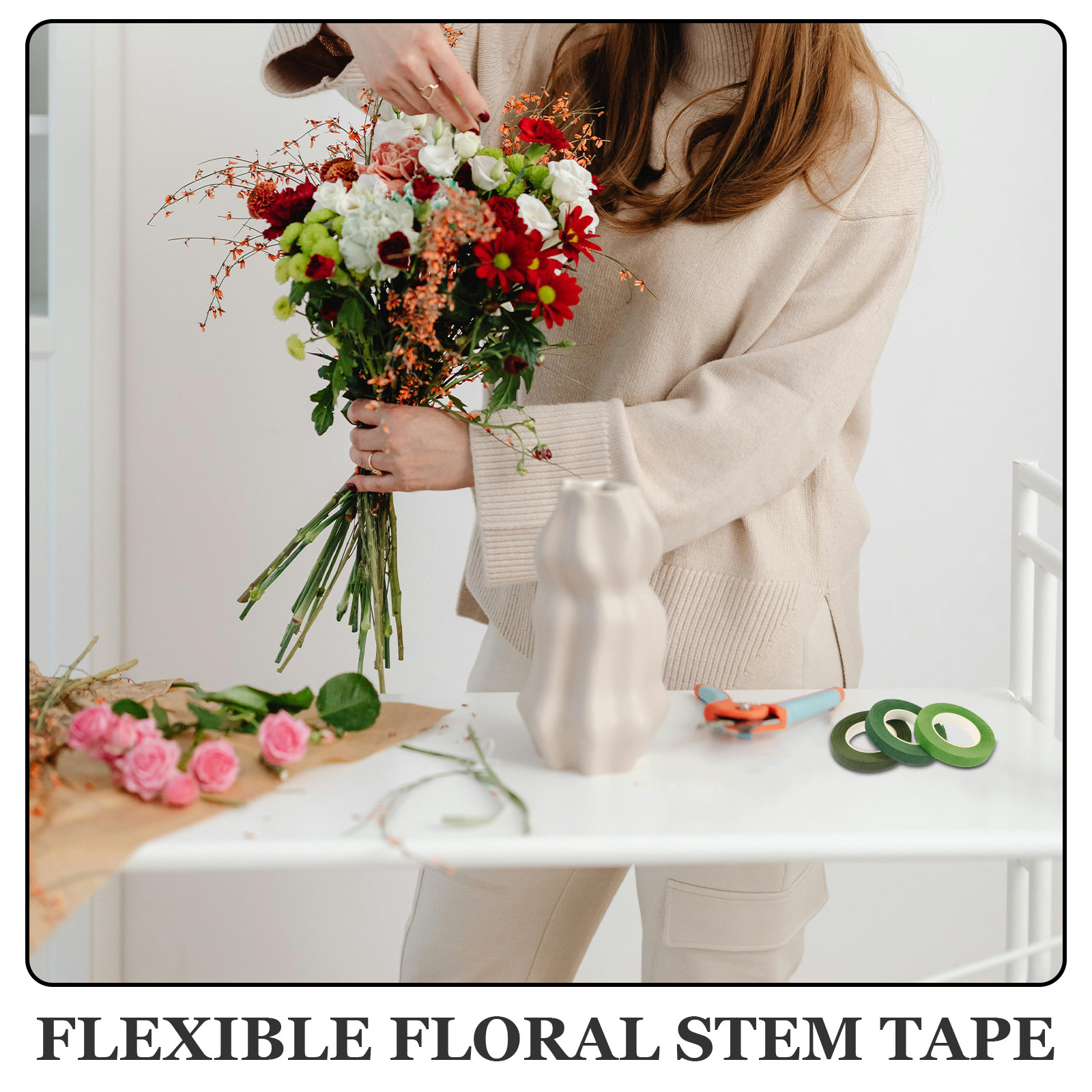 1Set Bloemstengeltape en Draad - Wire Stem Florist recensie en prijs
