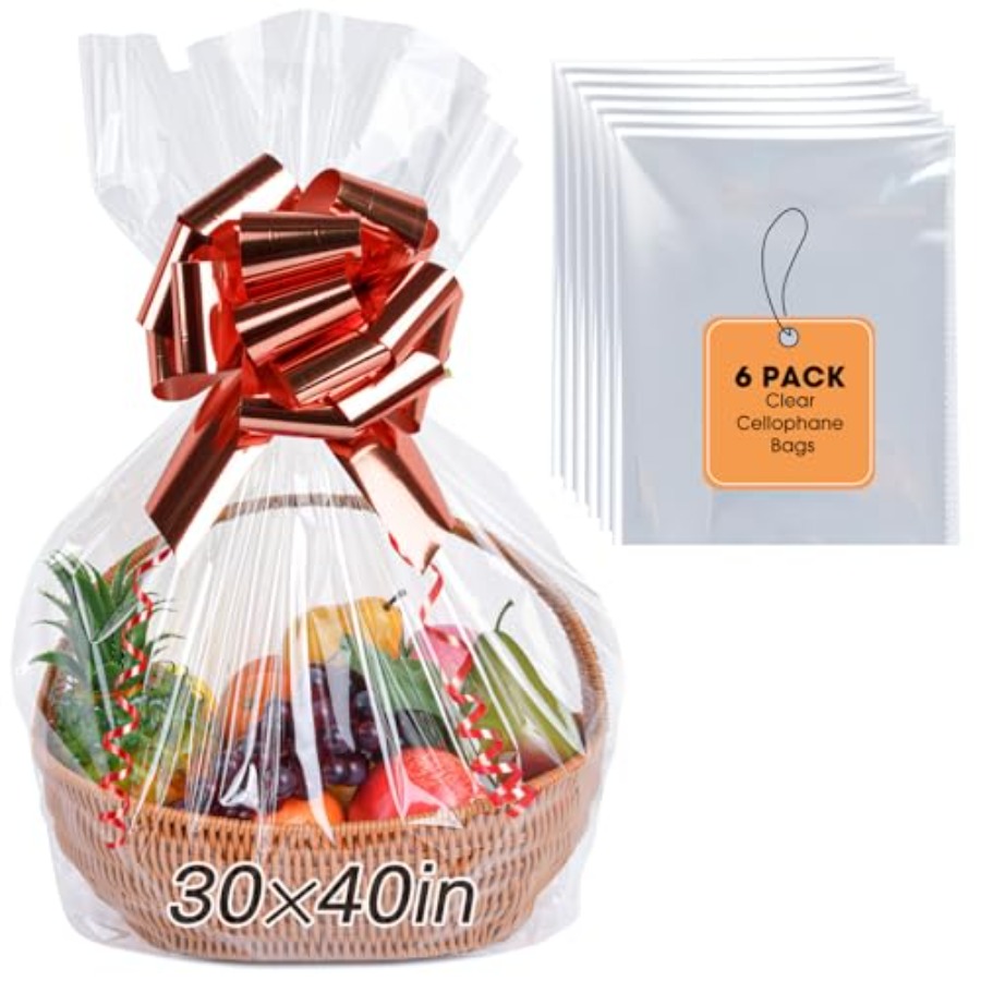 6 stuks extra grote cellofaanz - Cellophane Wrap Clear recensie en prijs