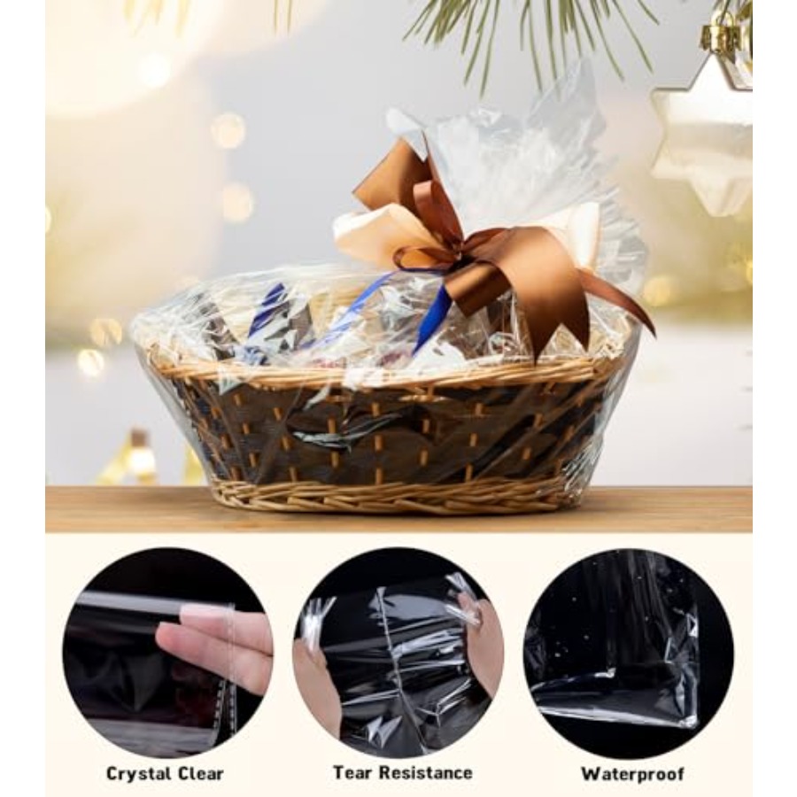 6 stuks extra grote cellofaanz - Cellophane Wrap Clear recensie en prijs